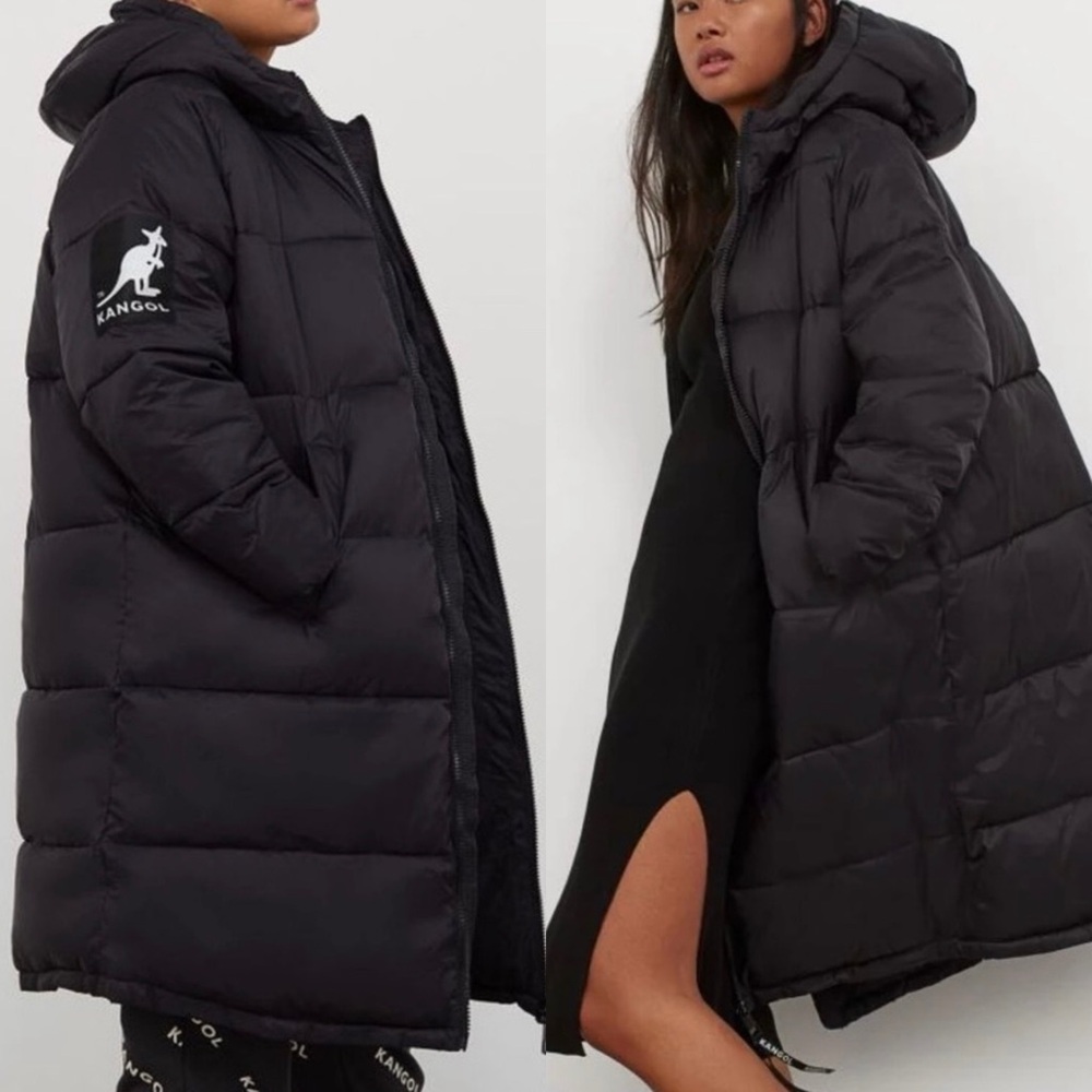 Kangol & H&M Oversized Long Puffer Jacket - XXS (fits big)